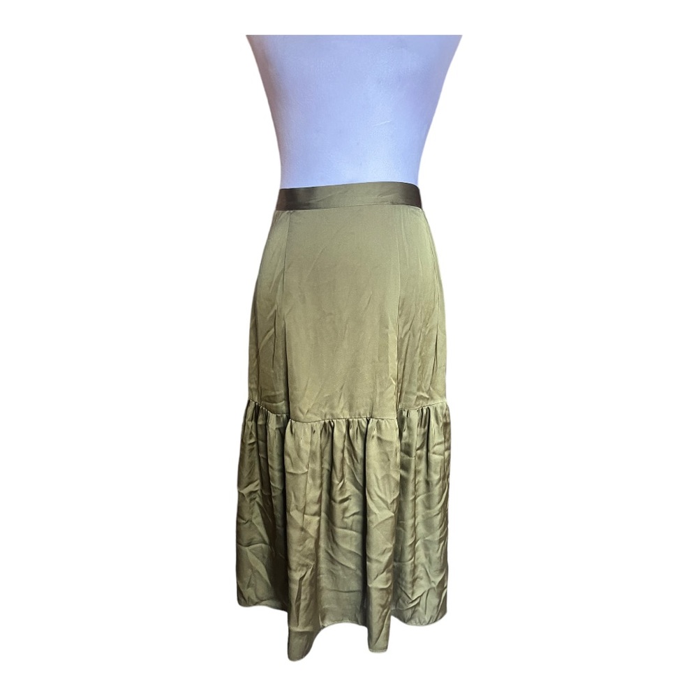 Topshop NWT Olive Maxi Skirt Size 4 Petite